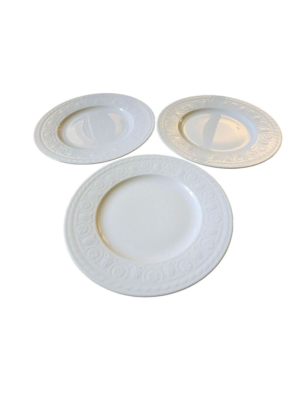 Villeroy & Boch Cellini Salad Plates 8.5" White Germany Fine China - Set of 3